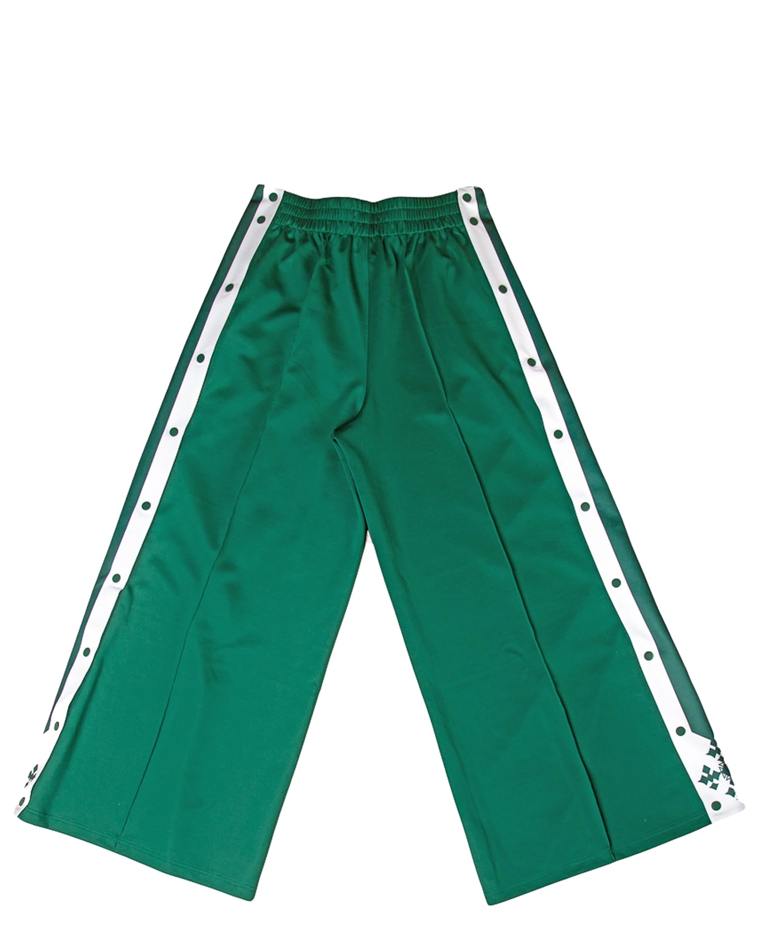 Back view of BELITE MESKEL pants showing relaxed wide leg fit and sporty design