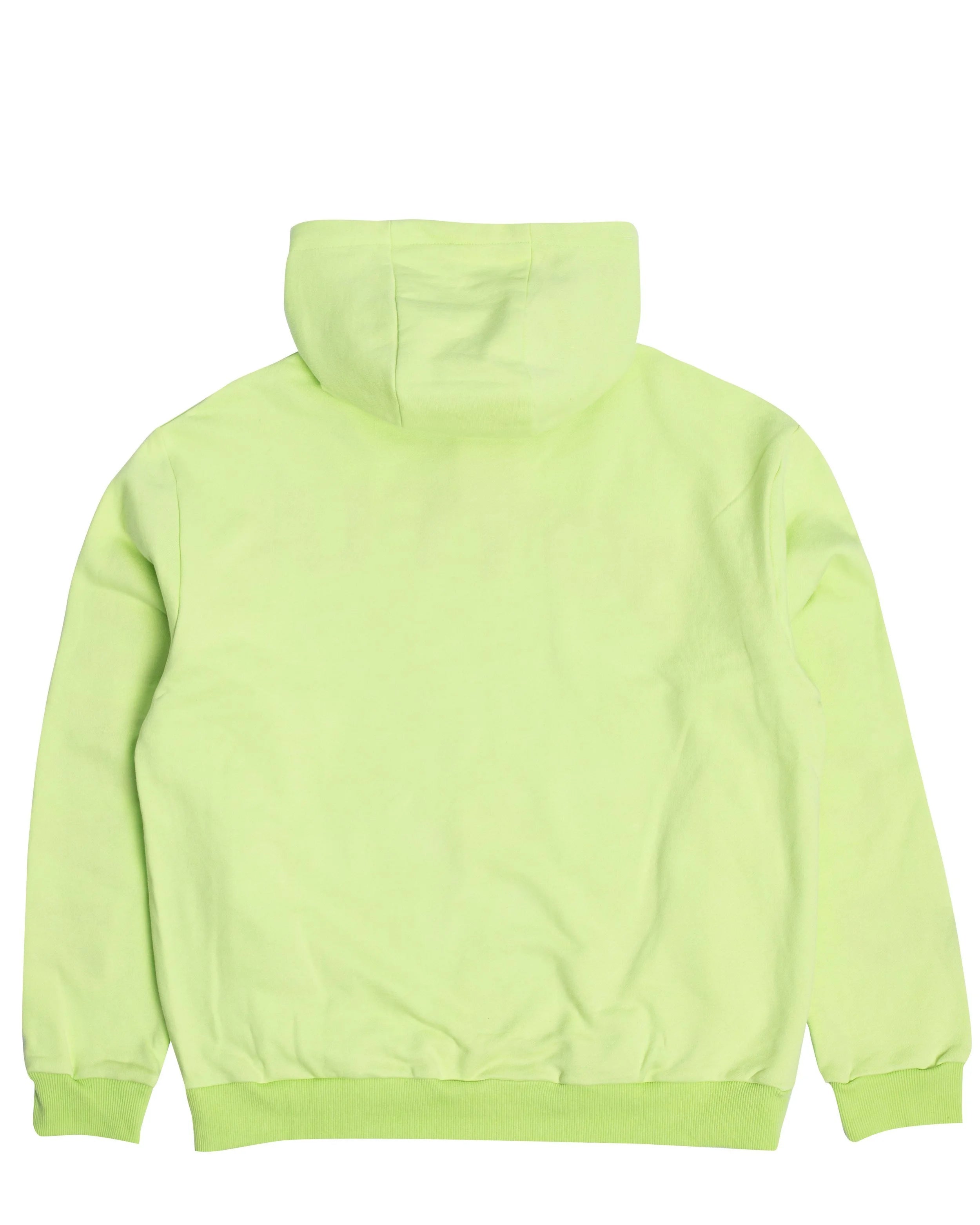 YEMA GJH hoodie in Kibera Green featuring Good Joyful Human embroidery and skating giraffe motif