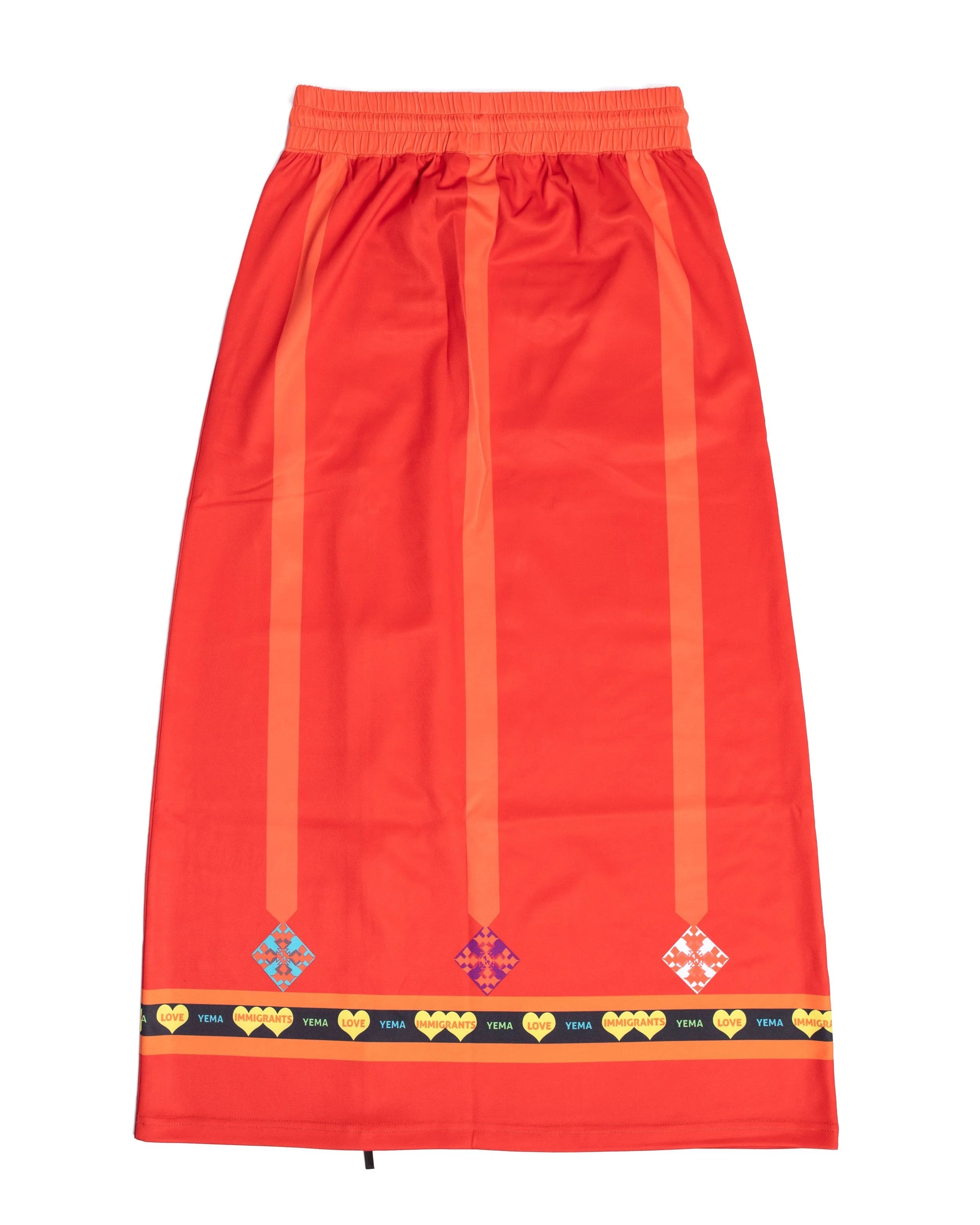YEMA Hawi Love Immigrant skirt with high-waisted silhouette and double flap pockets