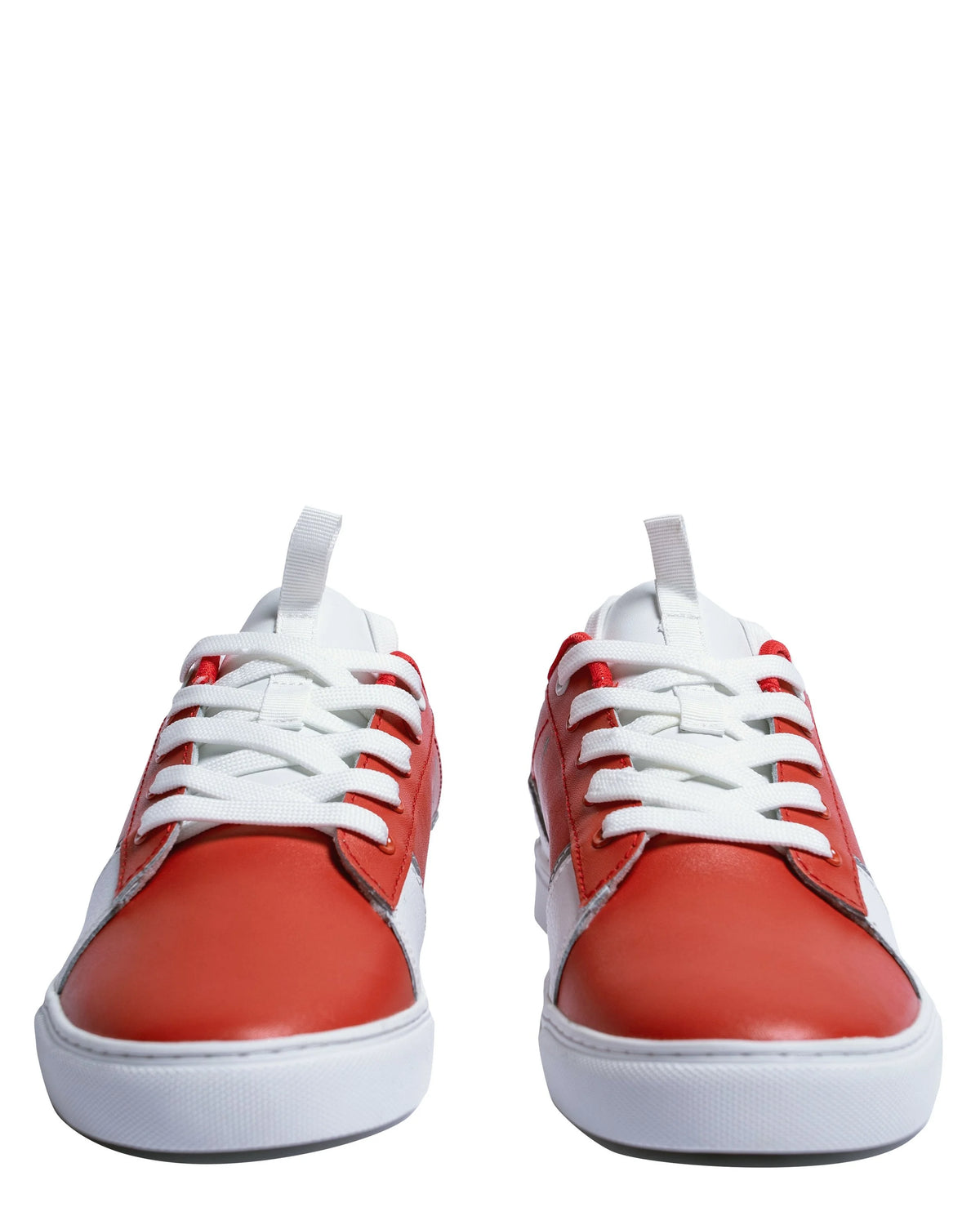 YEMA Jasuba Sneakers in Addis Red | Leather Giraffe Sneakers