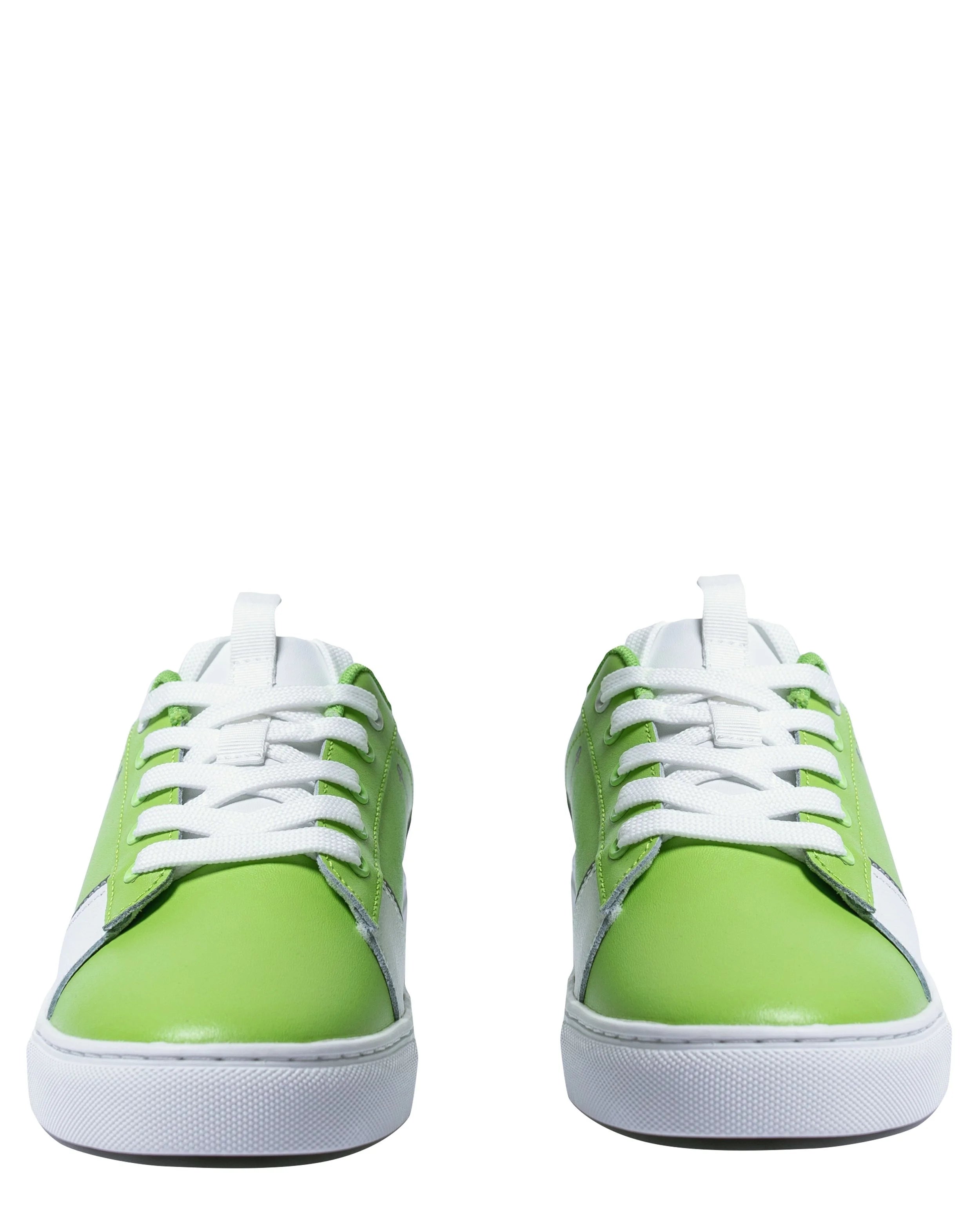 YEMA Jasuba sneakers in Kibera Green featuring skating giraffe motif on textured leather ring