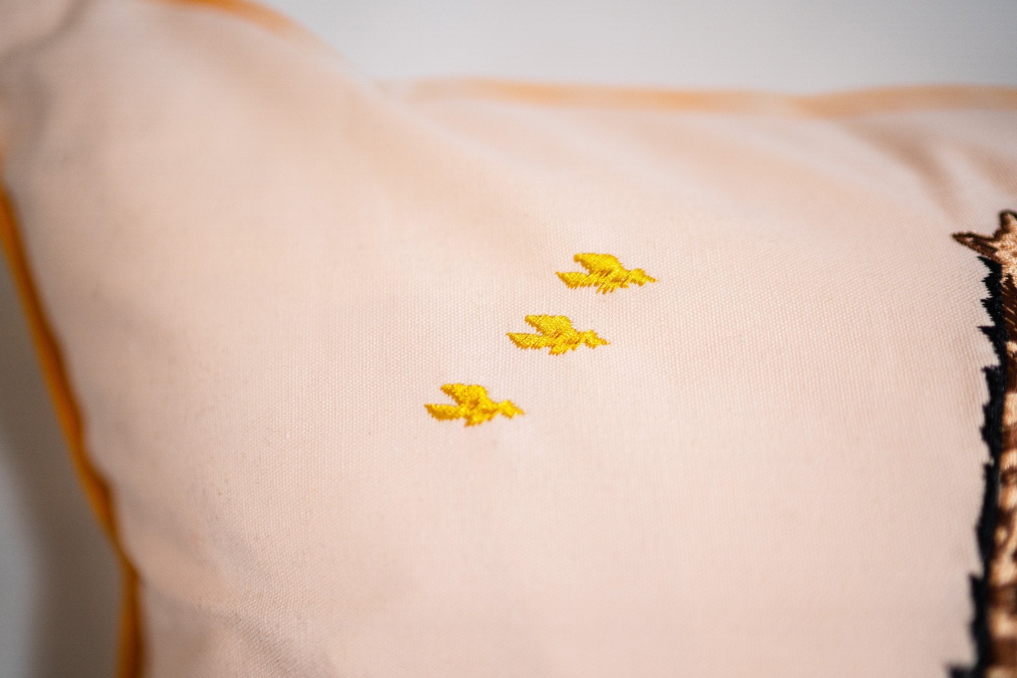 Statement pillow case with YEMA heritage design and luxurious velvet finishing