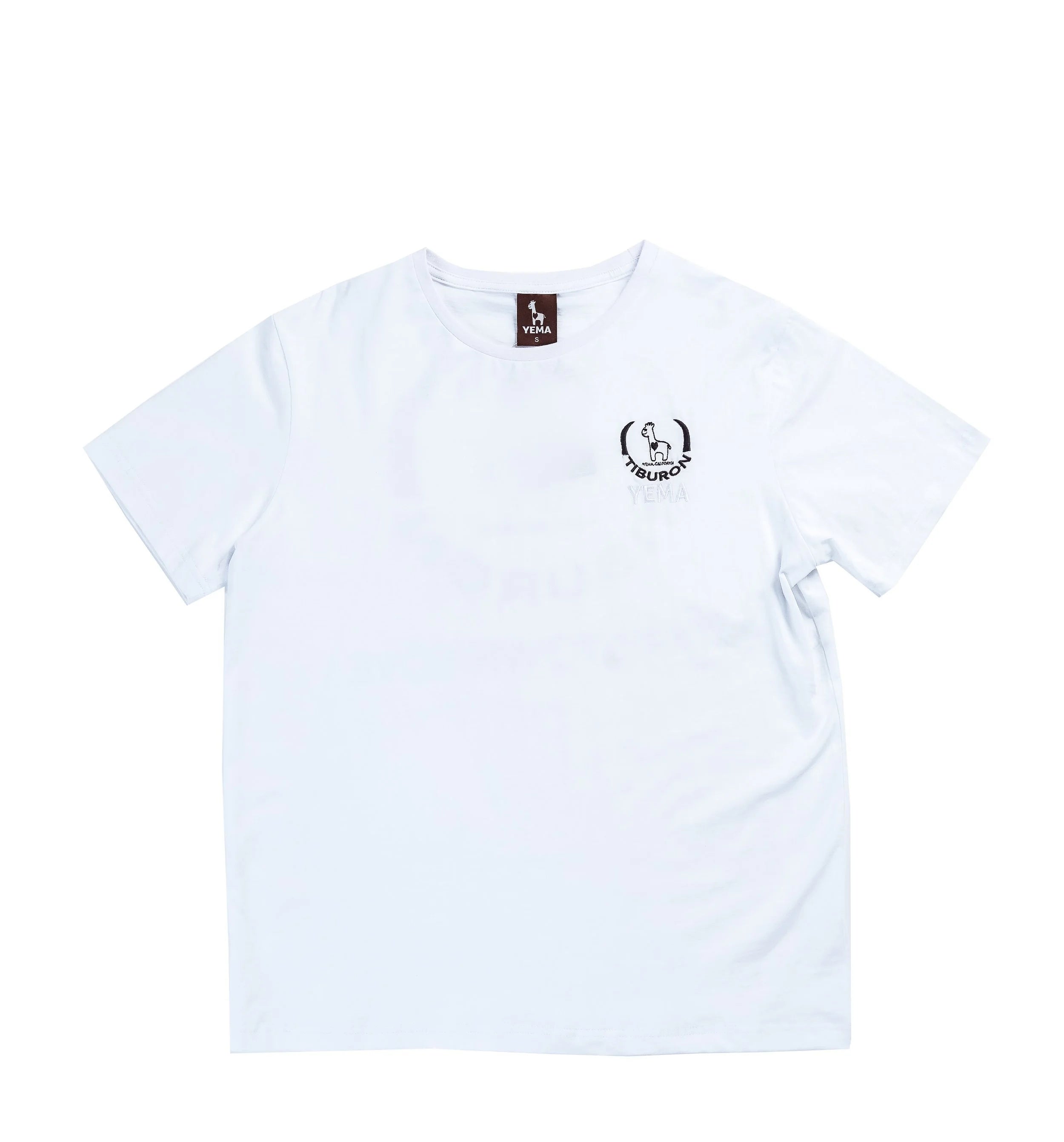 Eco-friendly short sleeve tee with YEMA heritage branding and sustainable materials