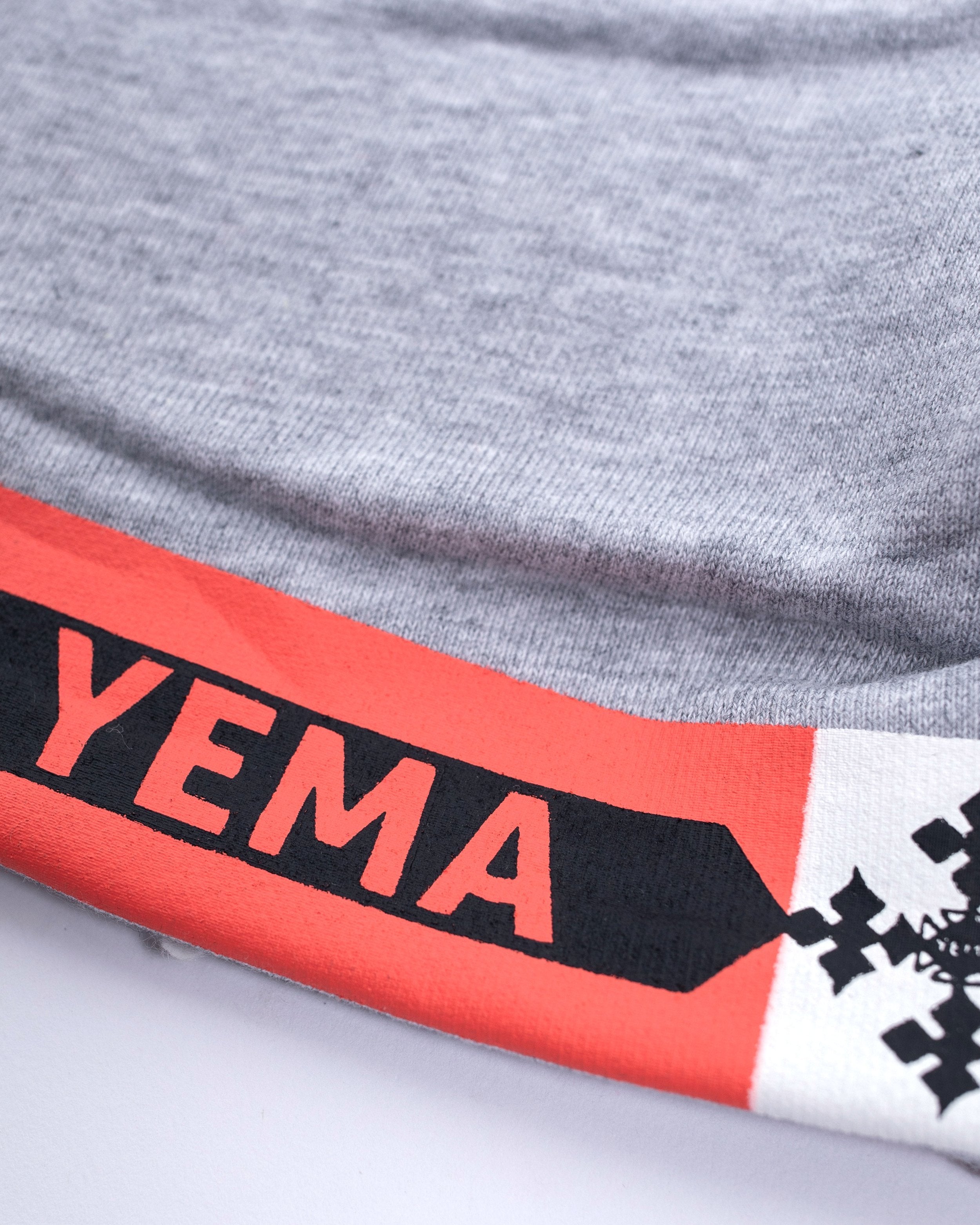 Kids' heritage shorts with YEMA skating giraffe and 100% cotton terry for active play